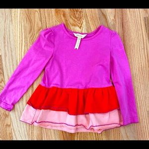 Matilda Jane Pink Colored Blocked Blouse